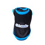 DIVERS T-shirt pour chien Cat Suck - Taille S. Coloris disponibles : Noir