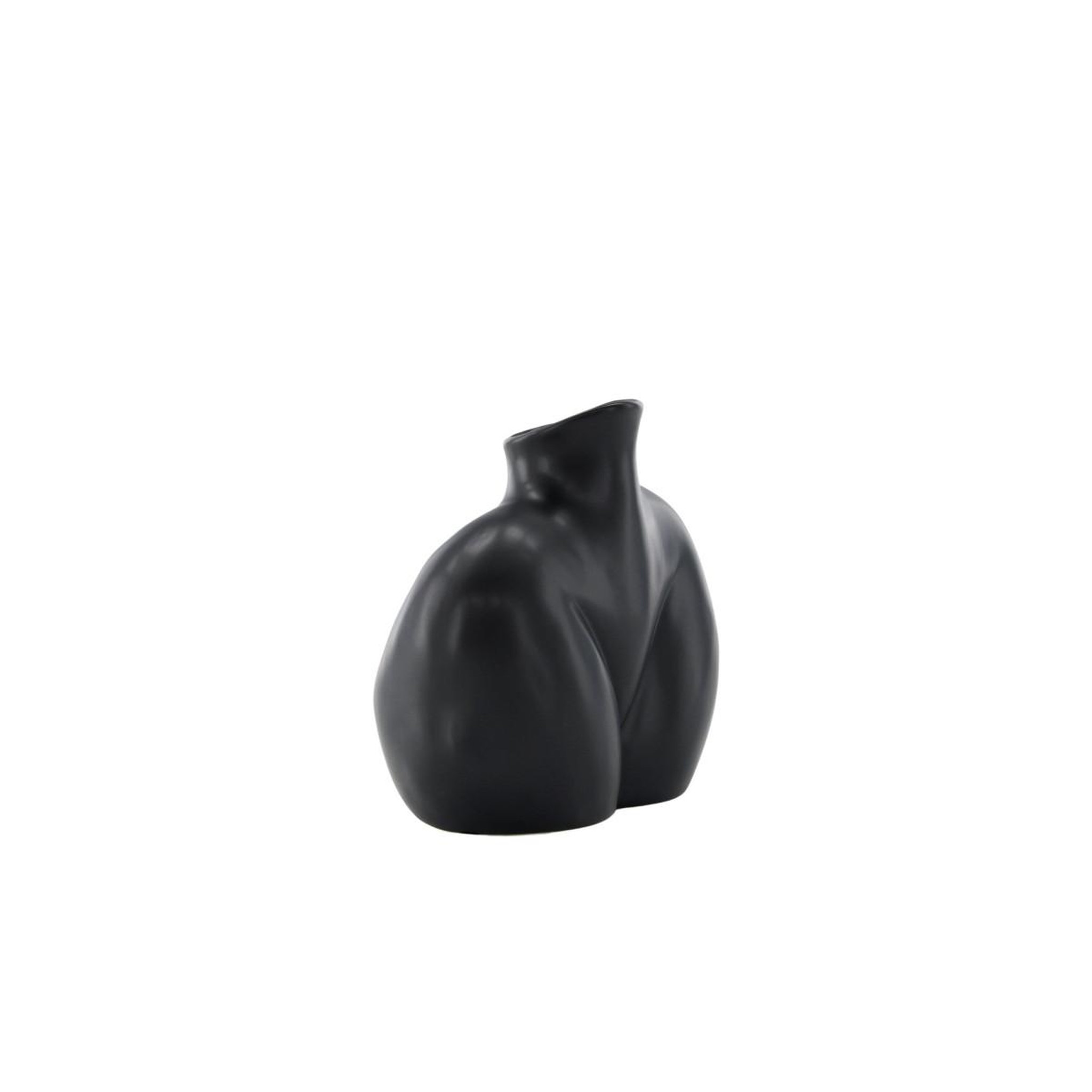Voir la diapositive 3 : Paris Prix Vase corps féminin en céramique  harvey  17cm noir