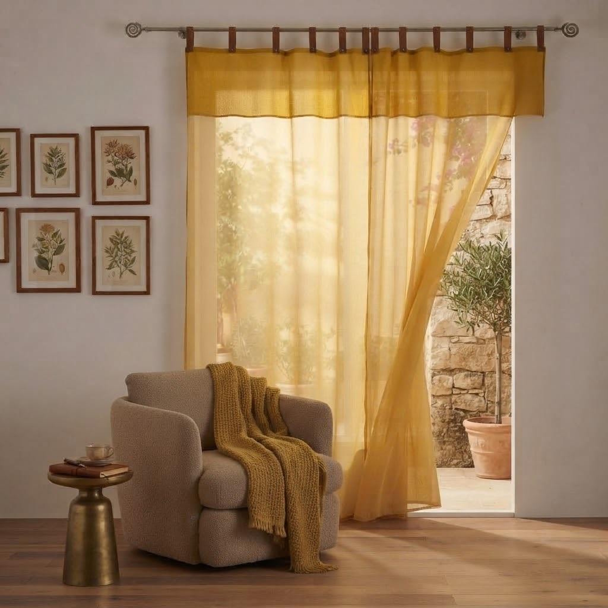 Voir la diapositive 5 : Eden Voilage a oeillets milleray design et moderne
