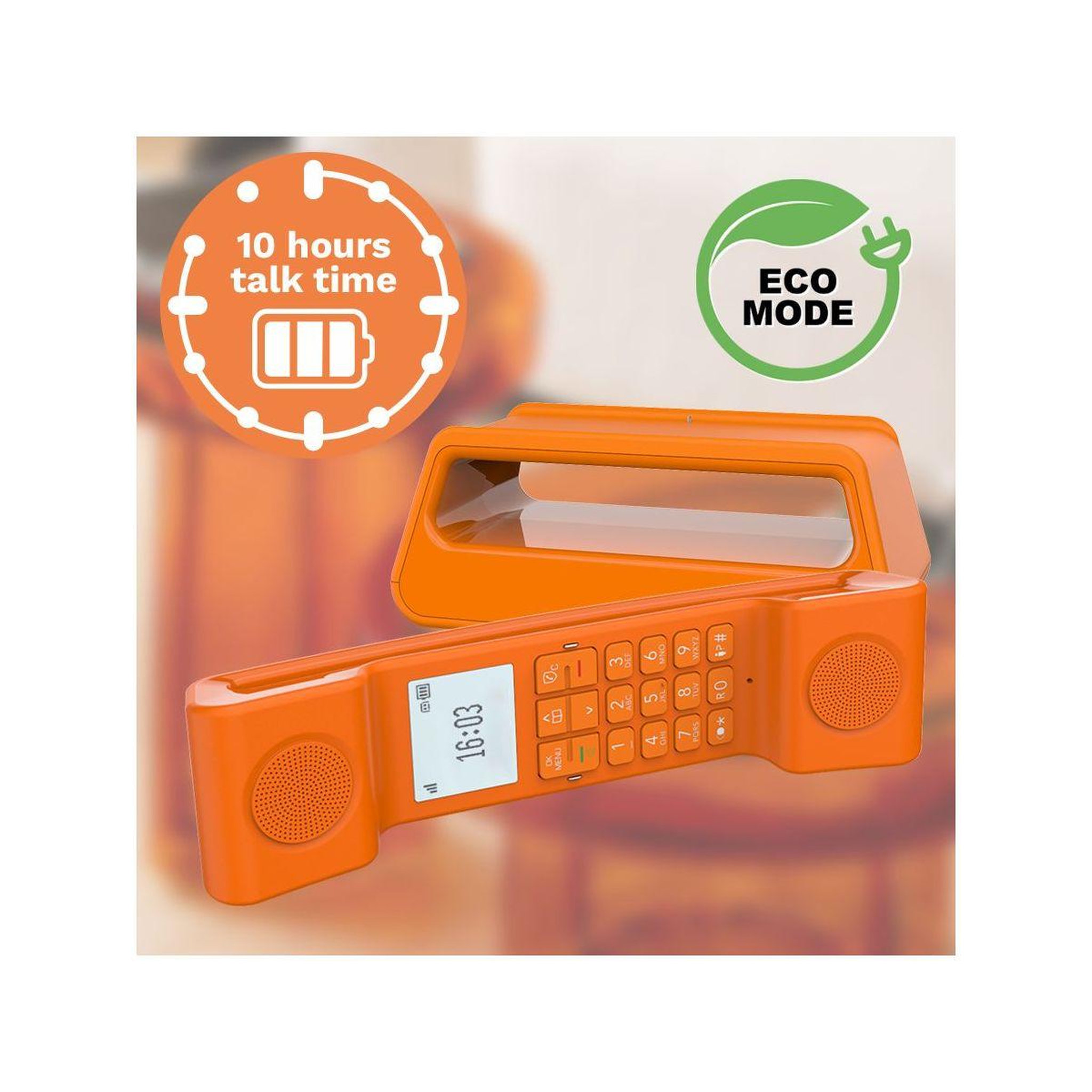 Voir la diapositive 5 : Alcatel Téléphone sans fil epure iconic orange