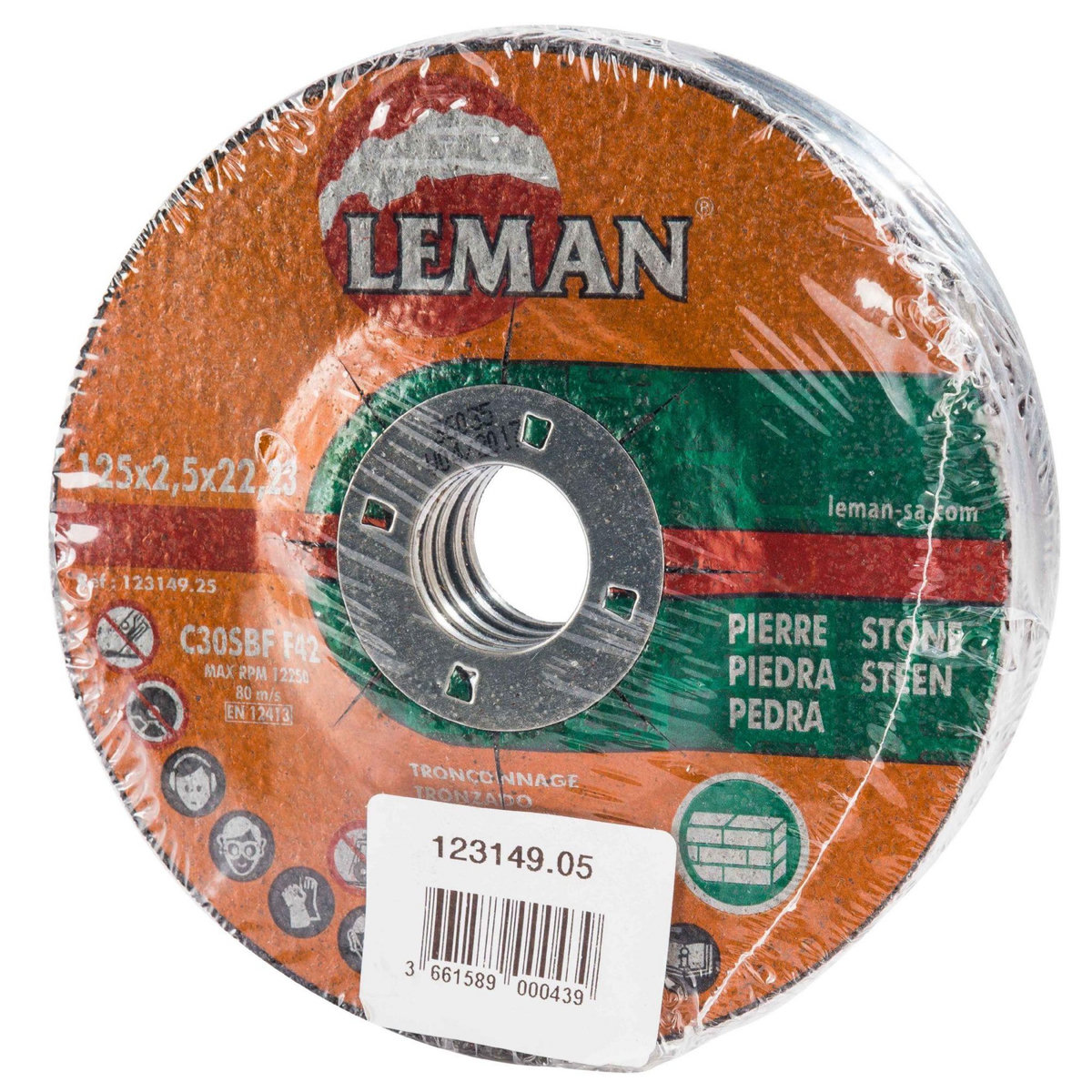 Leman Disques materiaux Ø 125 mm 5 pièces