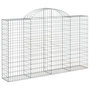 Voir la diapositive 3 : VIDAXL Paniers a gabions arques 40 pcs 200x30x120/140 cm Fer galvanise