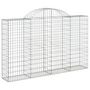 Voir la diapositive 3 : VIDAXL Paniers a gabions arques 40 pcs 200x30x120/140 cm Fer galvanise