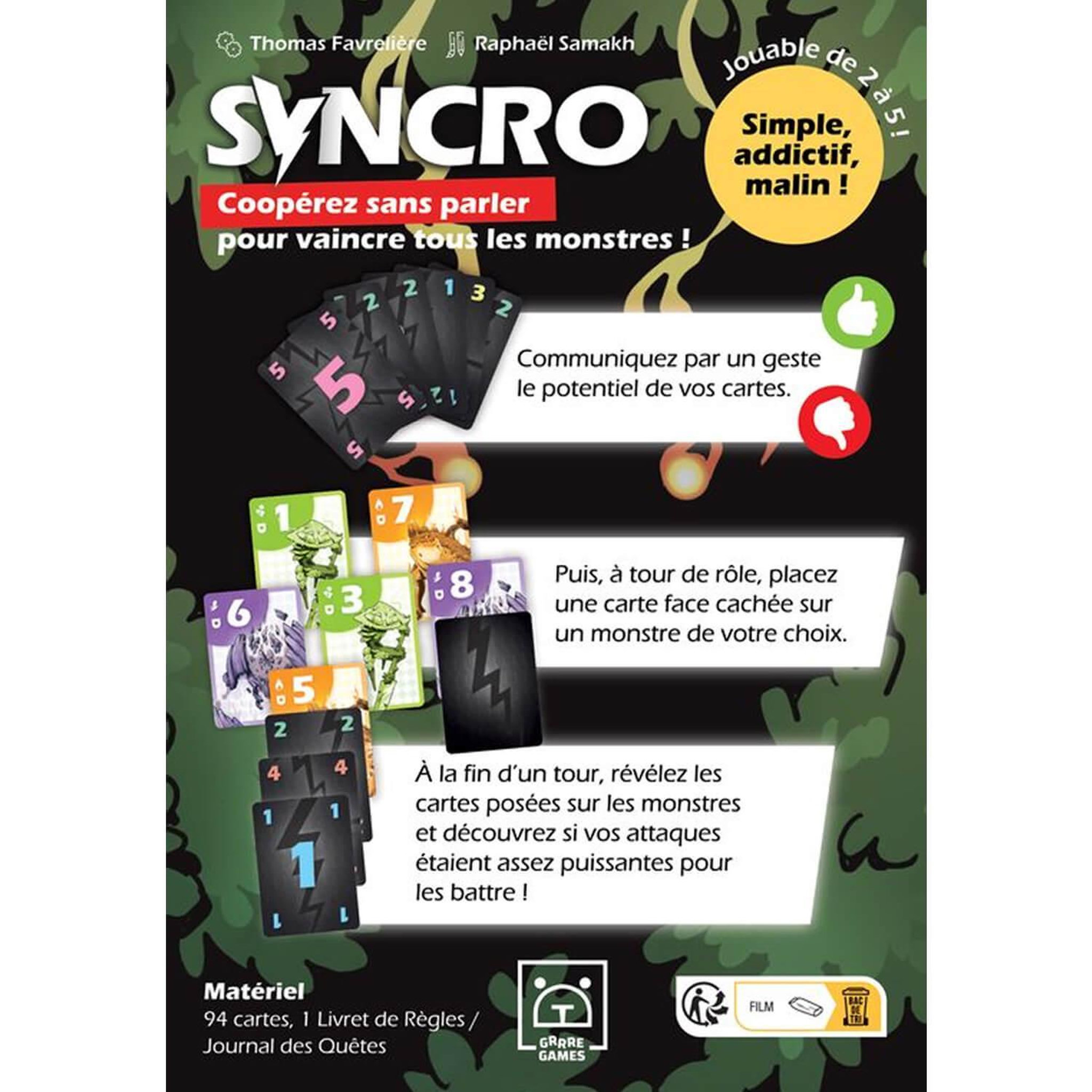 Voir la diapositive 3 : GRRR GAMES Jeu de stratégie Grrre Games Syncro