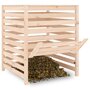 Voir la diapositive 4 : VIDAXL Composteur 82,5x82,5x99,5 cm Bois massif de pin