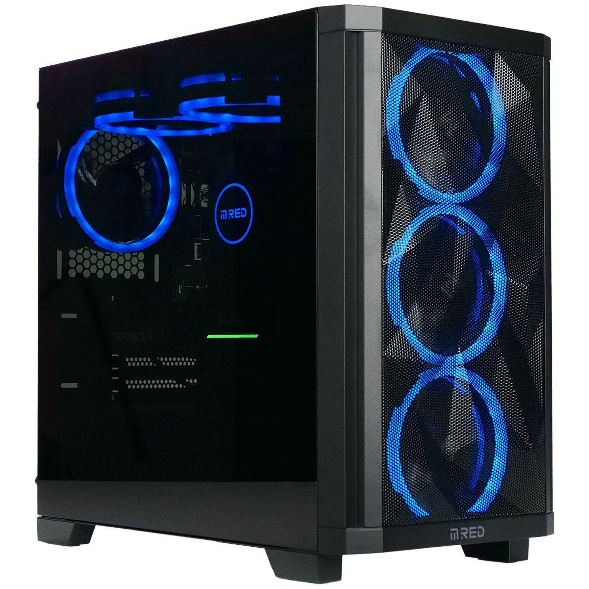 Voir la diapositive 1 : MRED PC Gamer CBT104-01 – Intel Core i7-14700KF – NVIDIA GeForce RTX 5060 Ti – 32 Go RAM DDR5 – SSD 1 To