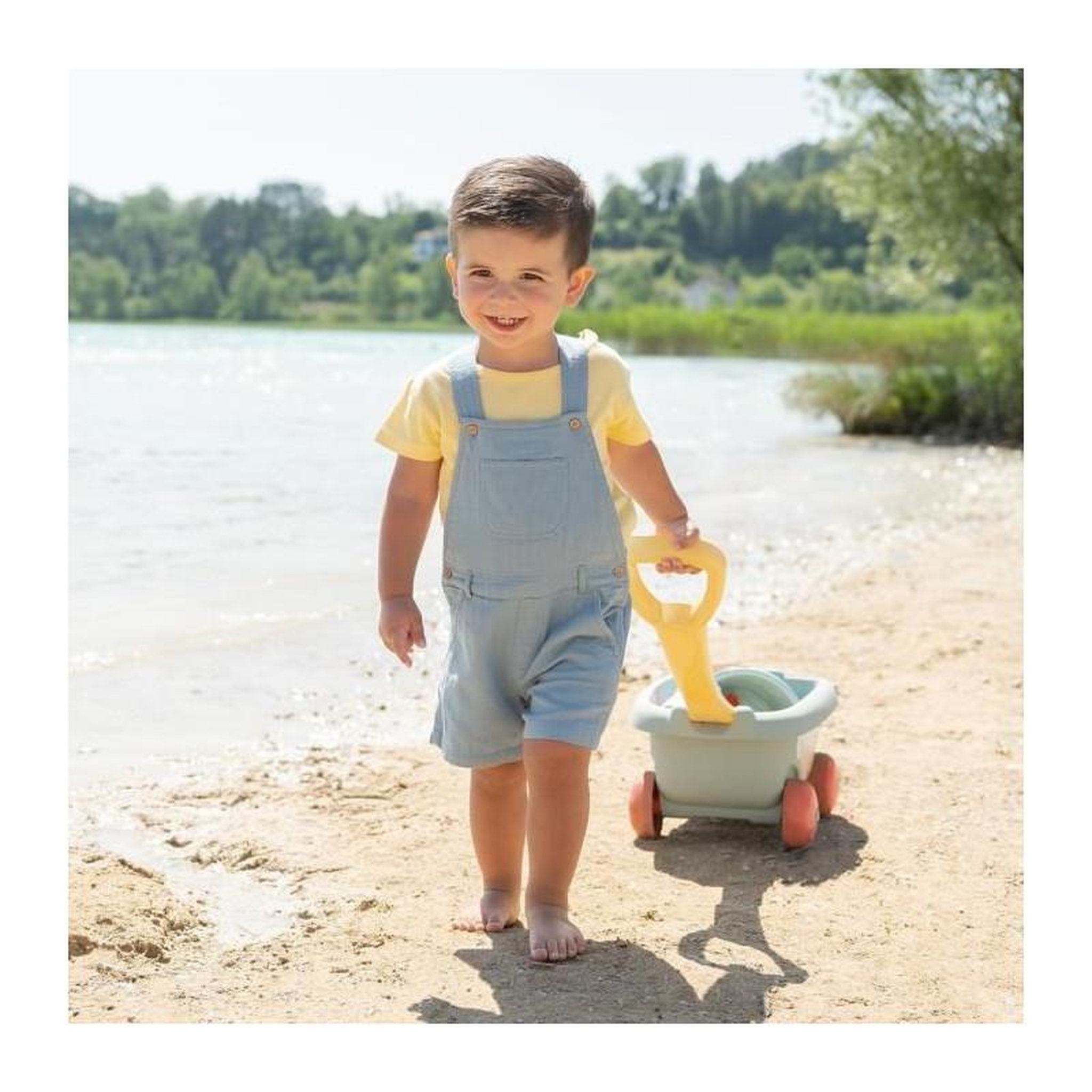 Voir la diapositive 4 : SMOBY Smoby Life - Chariot de plage - Seau + Accessoires - 42% matériaux recyclés et 100% recyclabe