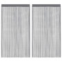 Voir la diapositive 2 : VIDAXL Rideau en fils 2 pcs 140 x 250 cm anthracite