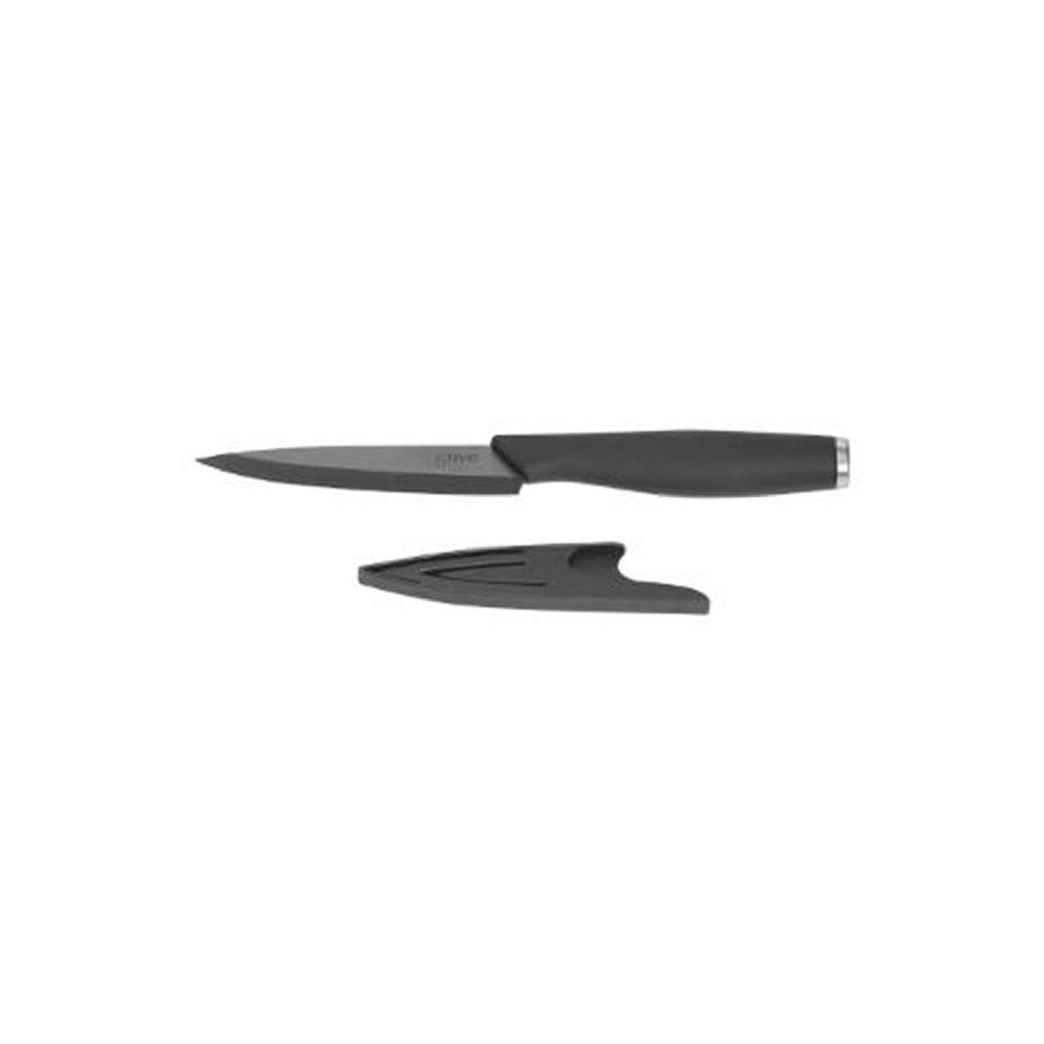 Voir la diapositive 2 : FIVE Couteau d'office & cache lame  cera  20cm noir