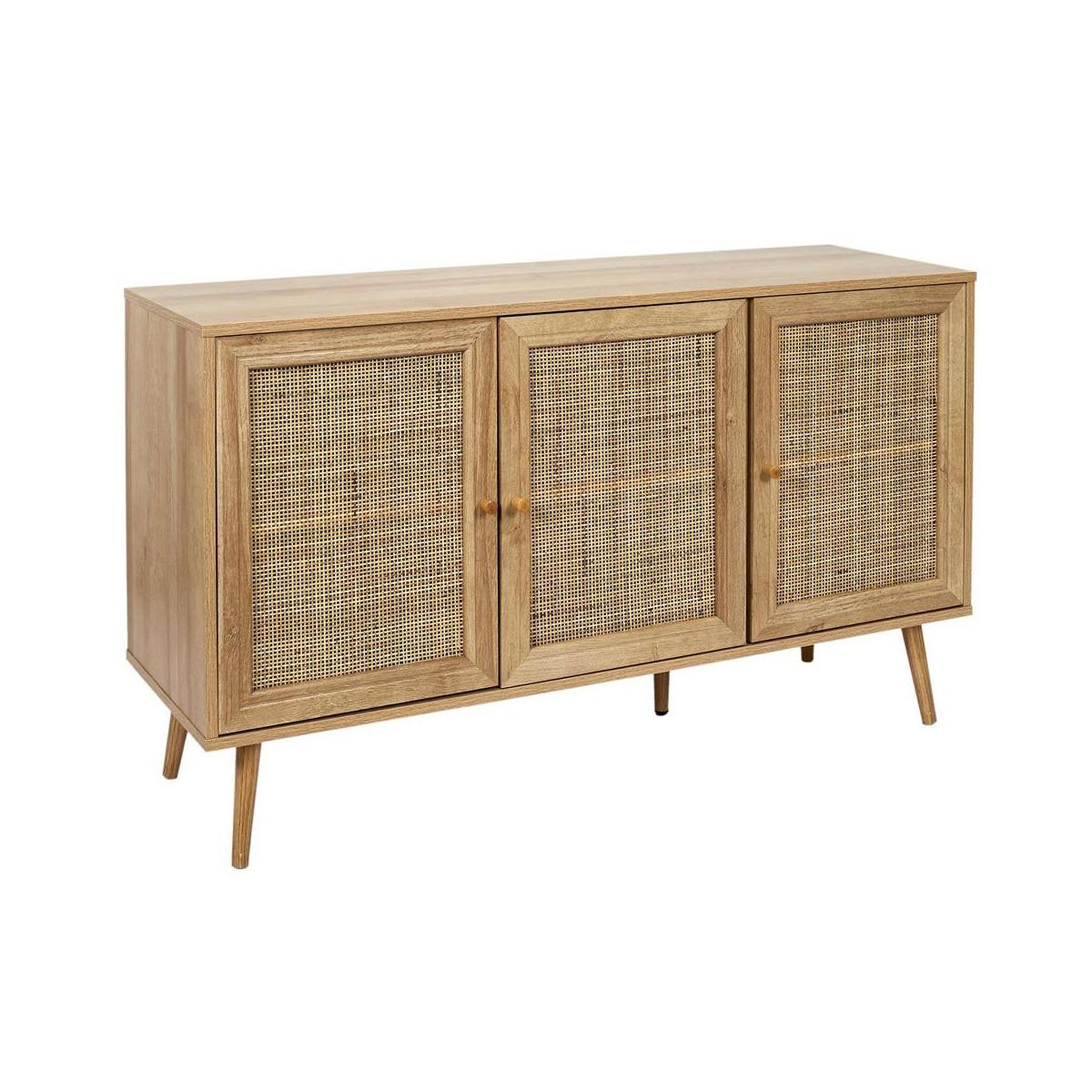 Voir la diapositive 2 : The Home Deco Factory Buffet 3 portes en bois  bali  115cm naturel