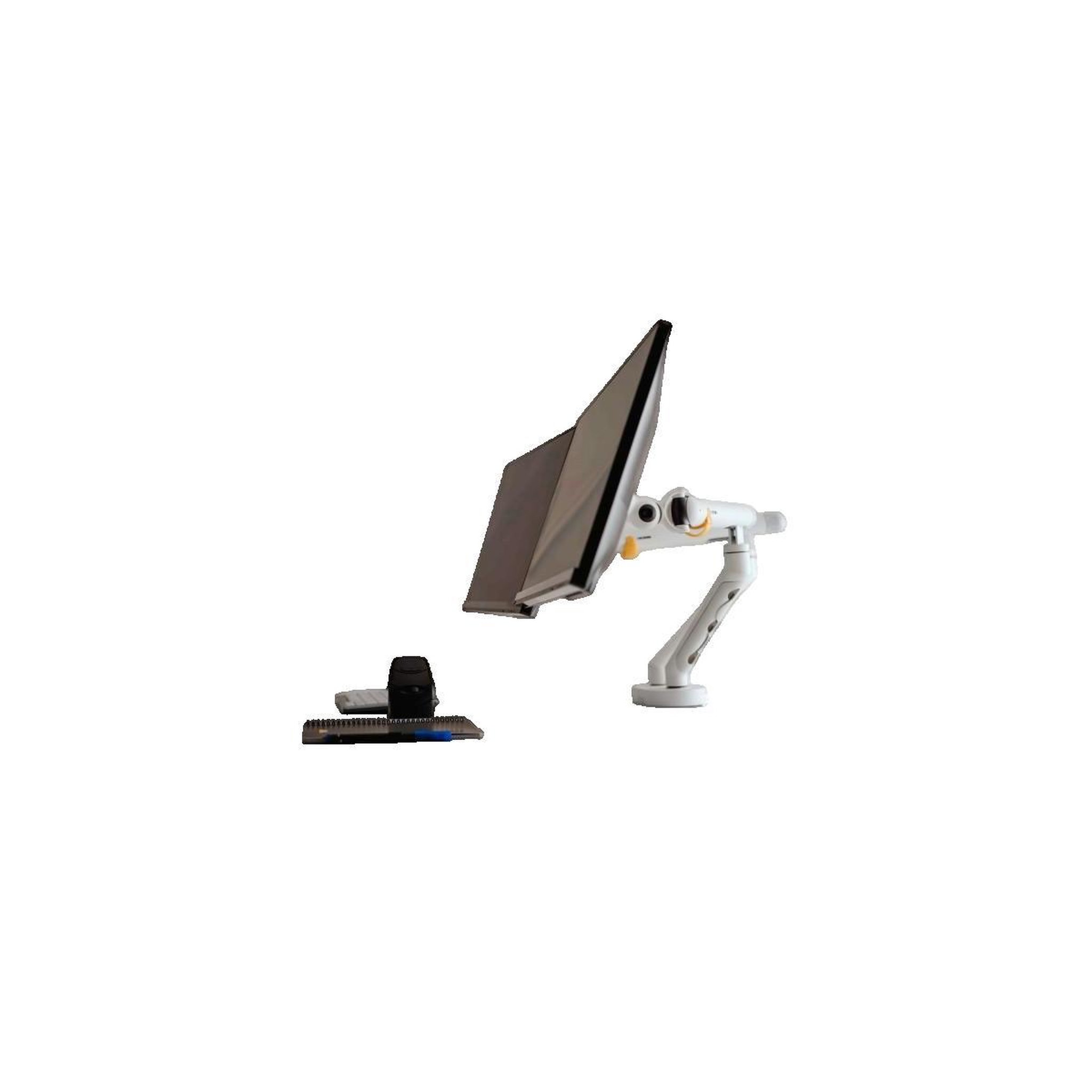 Voir la diapositive 3 : Bakker Elkhuizen Support pour moniteur BakkerElkhuizen BE Flexible Dual Blanc