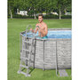 Voir la diapositive 3 : BESTWAY Piscine tubulaire ovale motif pierres avec hublots 549x274x122cm Power Steel&trade; SwimVista