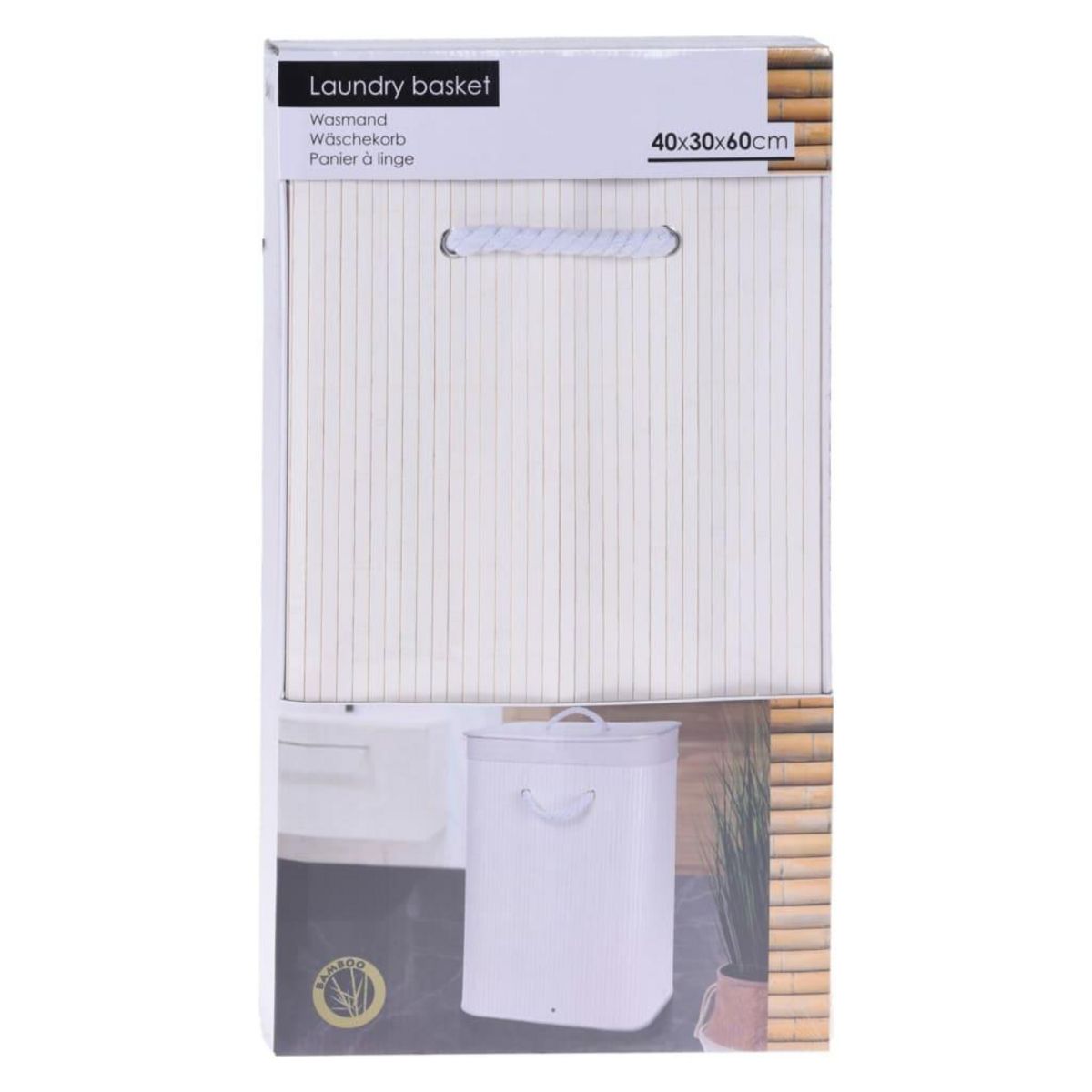 Bathroom Solutions Bathroom Solutions Panier a linge pliable Blanc