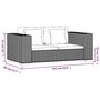 Voir la diapositive 6 : VIDAXL Ensemble de canape 2 places 7 pieces Rotin veritable