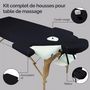 Voir la diapositive 3 : VIVEZEN Kit complet de housses pour table de massage - Éponge - Gris anthracite