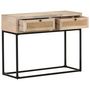 Voir la diapositive 3 : VIDAXL Table console 100x35x76 cm Bois de manguier et canne naturelle