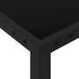 Voir la diapositive 3 : VIDAXL Table de jardin 130x130x72 cm Noir Acier et verre