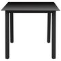 Voir la diapositive 4 : VIDAXL Ensemble a manger de jardin 3 pcs noir