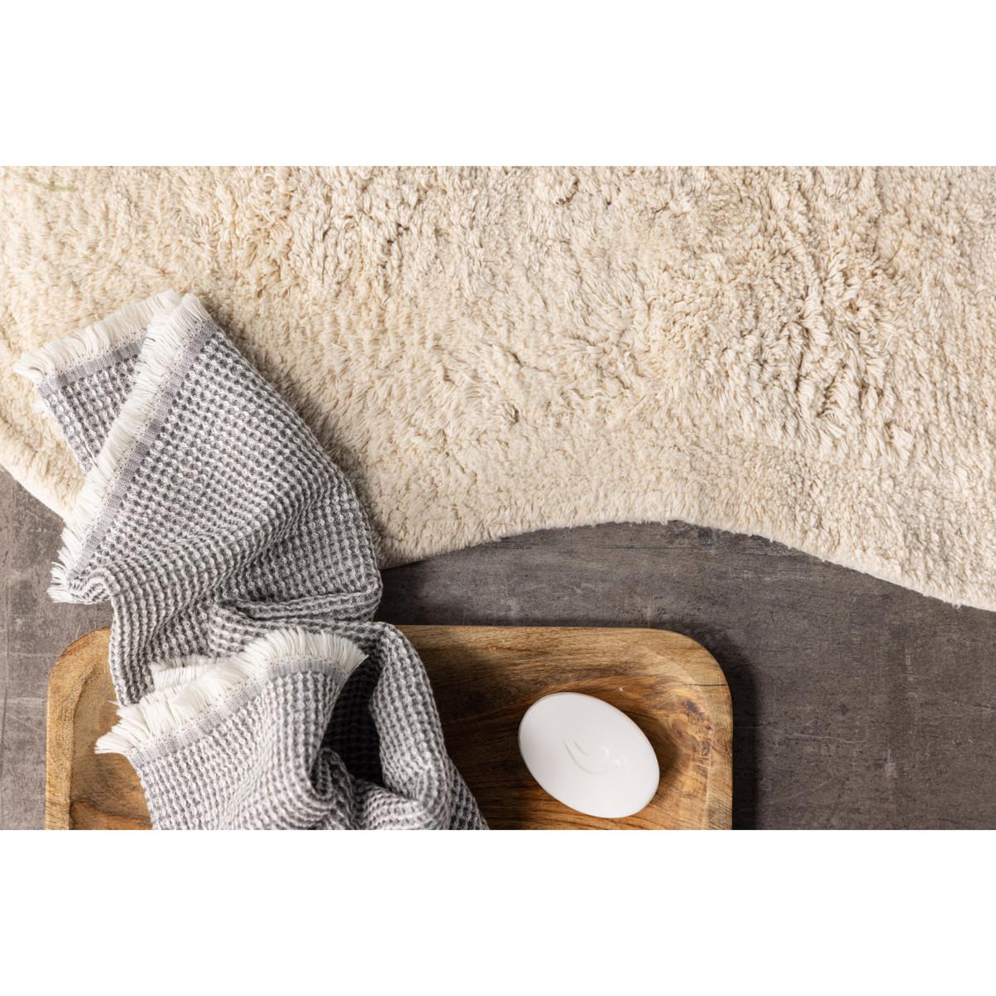 Voir la diapositive 5 : Paris Prix Tapis de salle de bain  elvise  60x85cm naturel