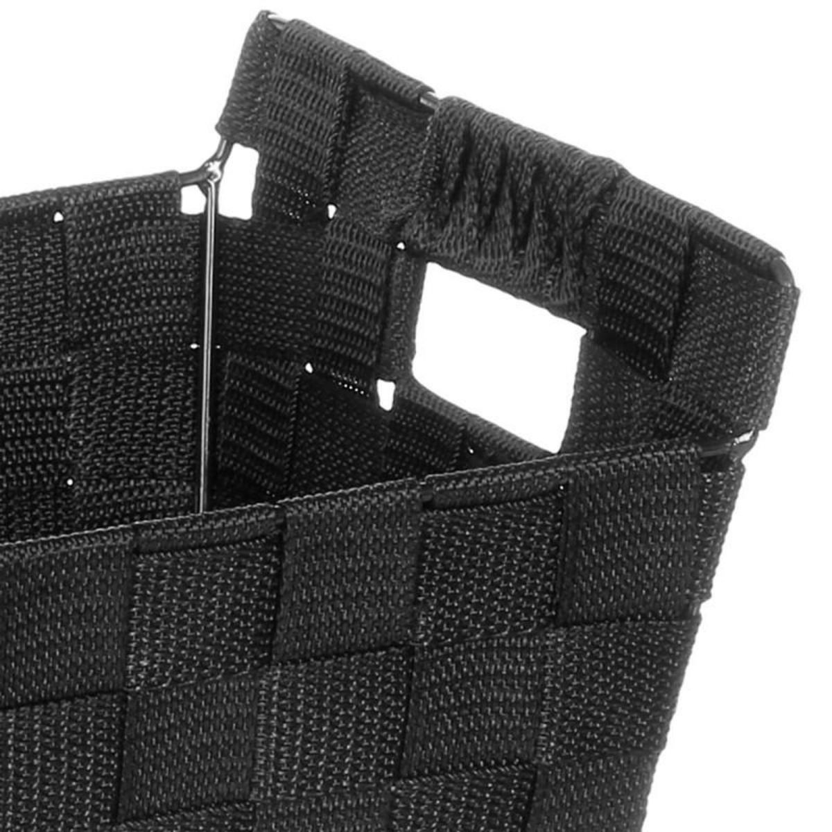  Panier de Rangement  Biseauté  28cm Noir
