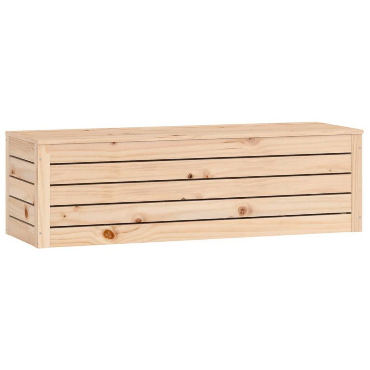VIDAXL Boîte de rangement 109x36,5x33 cm Bois massif de pin
