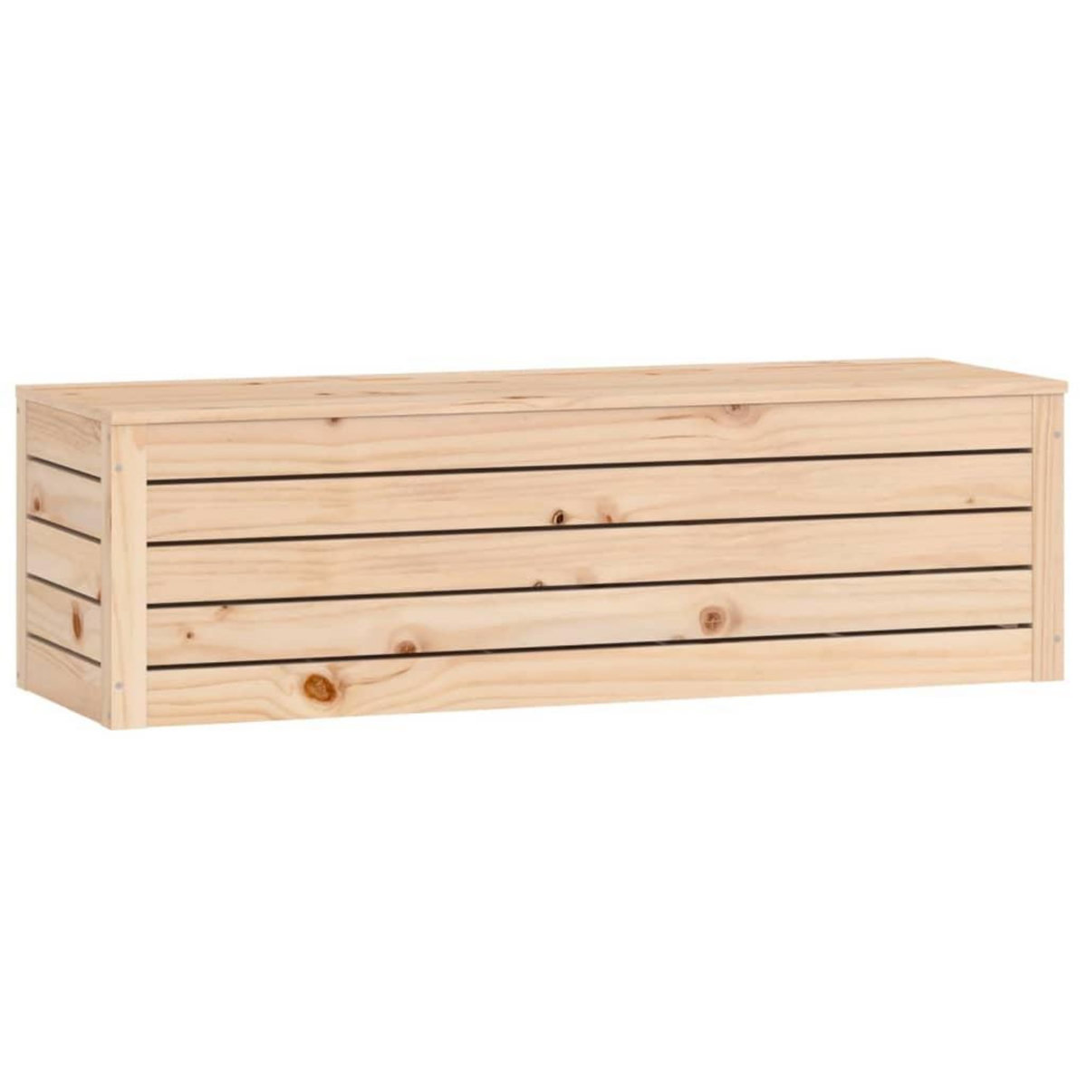 VIDAXL Boîte de rangement 109x36,5x33 cm Bois massif de pin