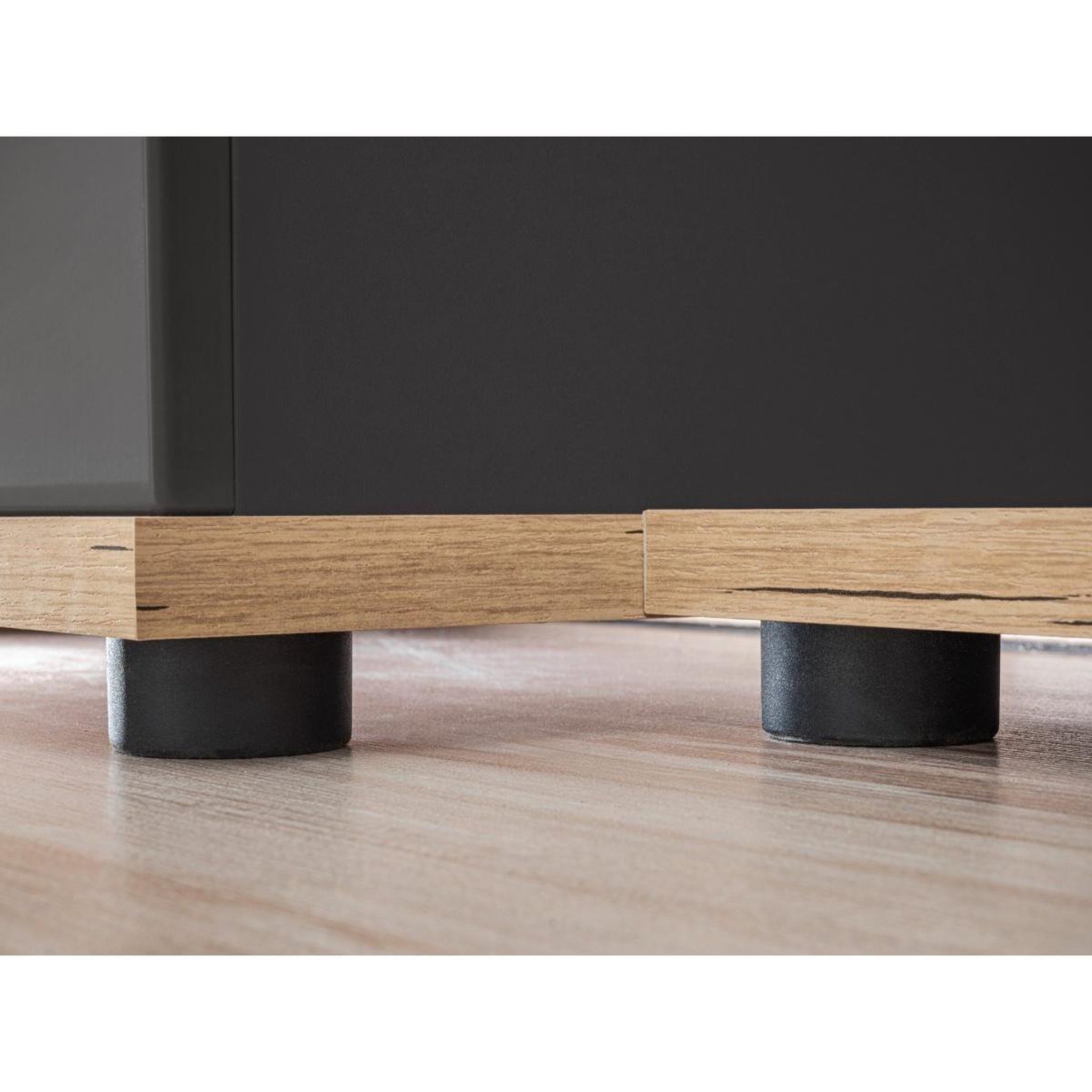 Voir la diapositive 5 : Paris Prix Ensemble meuble tv design  silk ii  240cm gris & naturel
