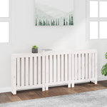 VIDAXL Cache-radiateur Blanc 210x21x85 cm Bois massif de pin