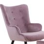 Voir la diapositive 5 : Paris Prix Fauteuil & Pouf Scandinave  Nomi  100cm Rose
