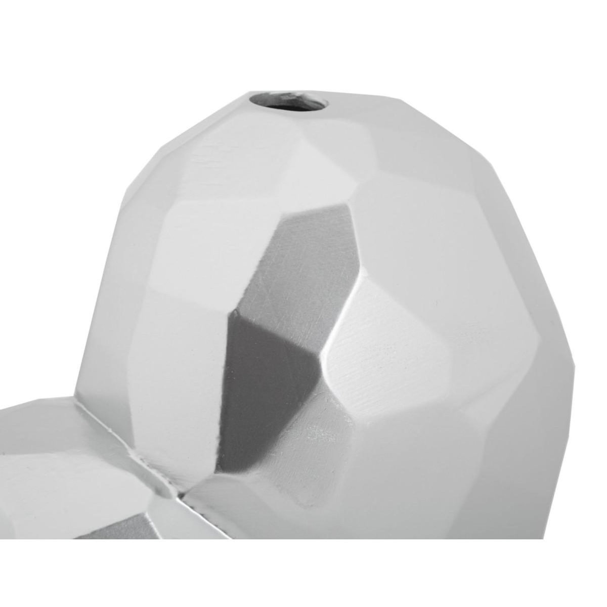 Paris Prix Vase Design en Résine  Heart  19cm Argent