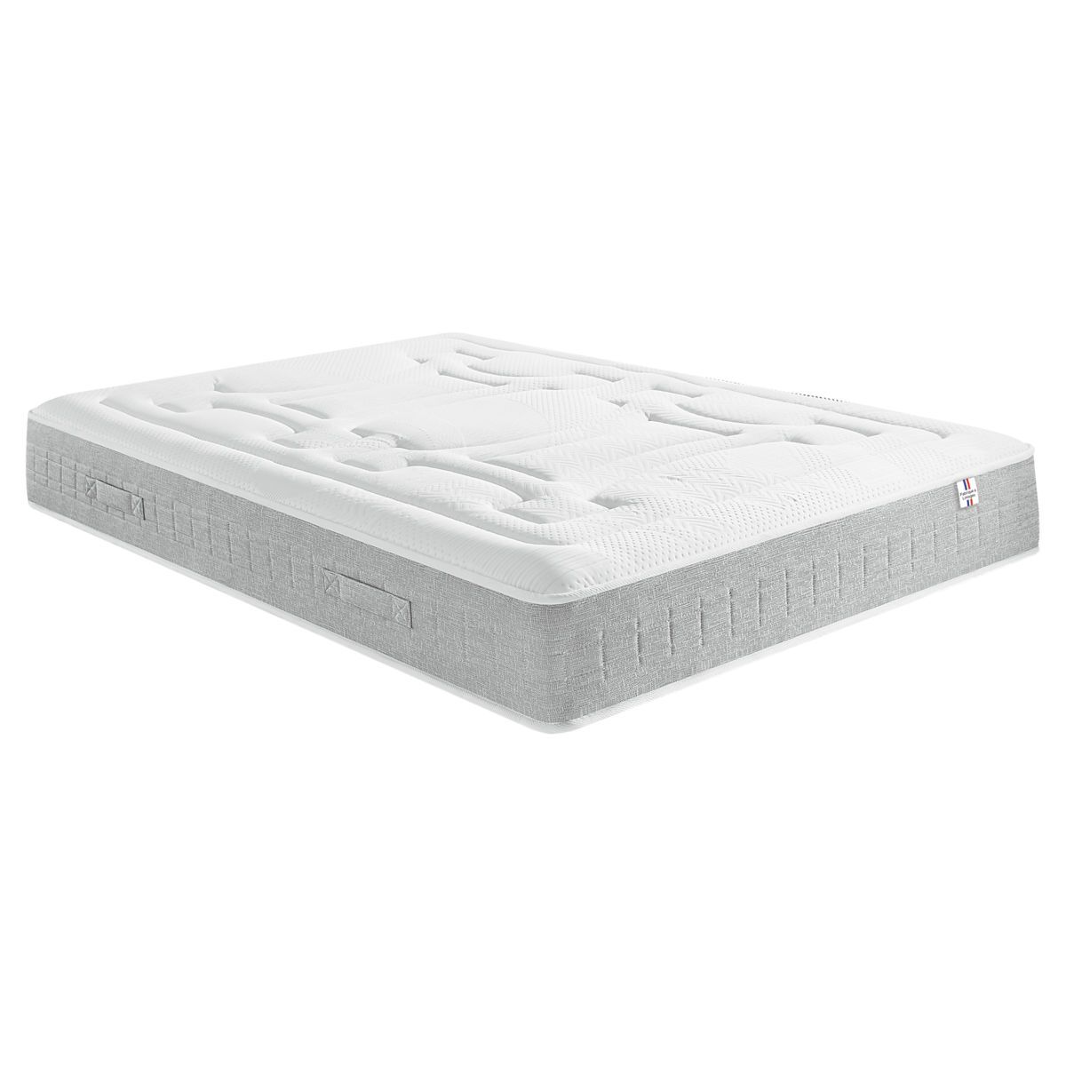 Matelas mémoire de forme et ressorts ensachés 140x190 cm CILAOS