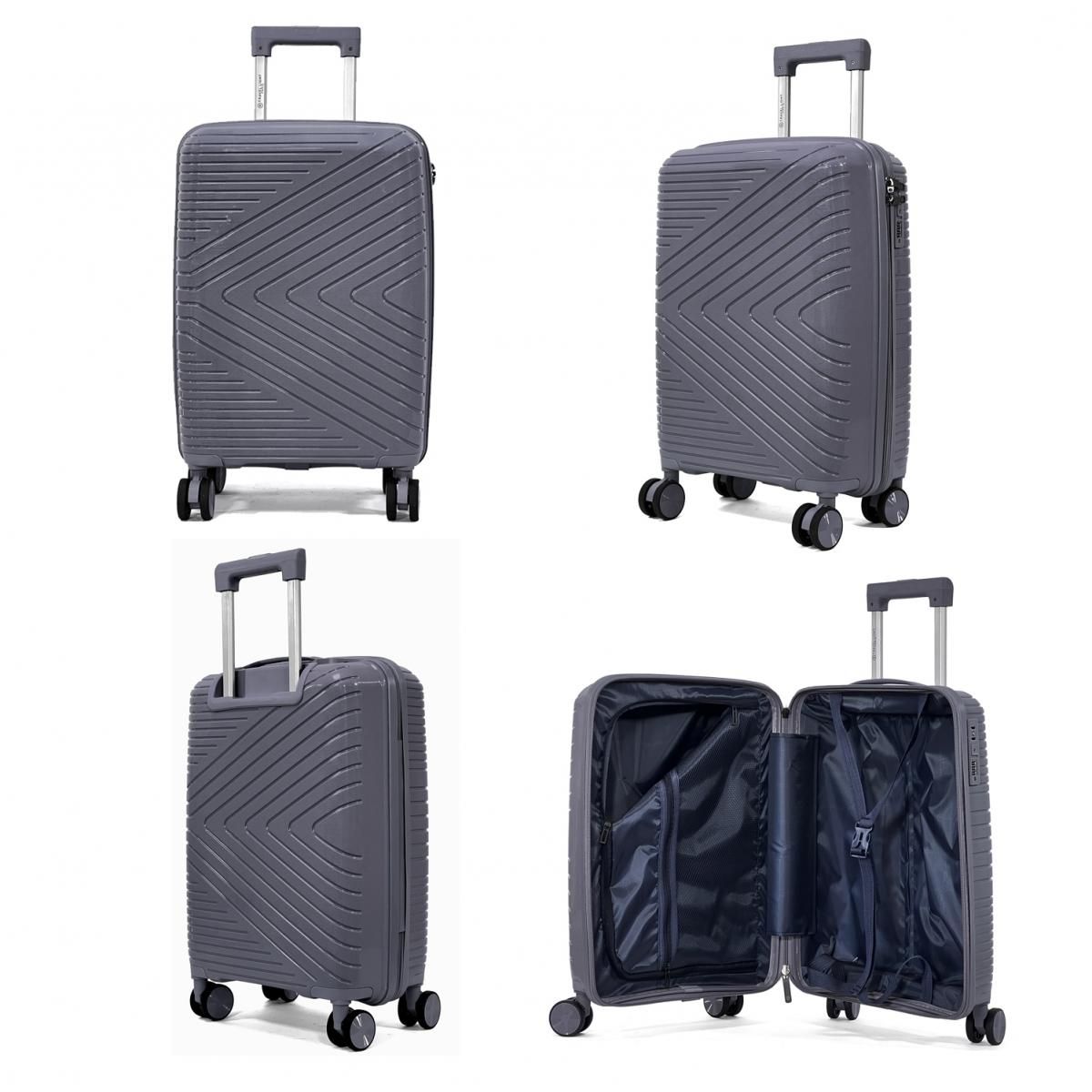 Bleucerise Valise cabine rigide Travel Light TSA 56cm Polypropylène