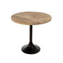 Voir la diapositive 2 : Paris Prix Table de Bar en Bois & Métal  Mocha  65cm Naturel