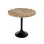 Voir la diapositive 2 : Paris Prix Table de Bar en Bois & Métal  Mocha  65cm Naturel