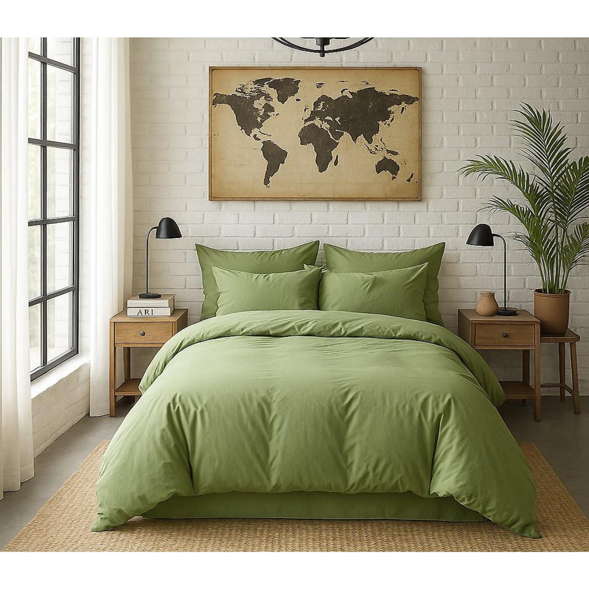 BATON ROUGE Housse de couette 100% percale de coton