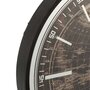 Voir la diapositive 2 : Paris Prix Horloge Murale  Mappemonde  48cm Or & Noir