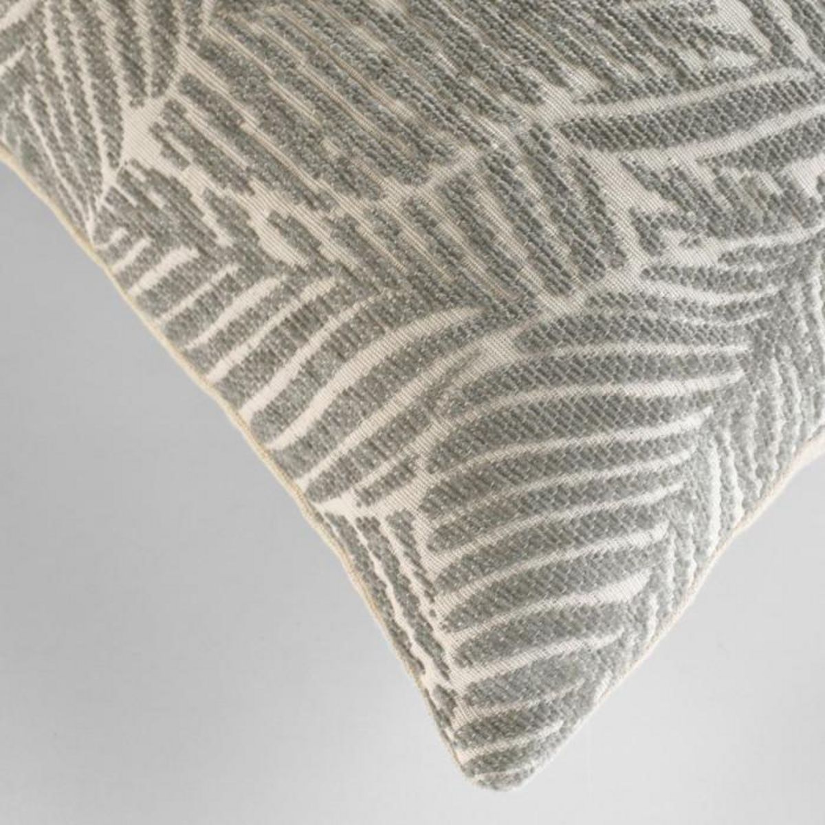 Paris Prix Housse de Coussin Jacquard  Vivo  40x40cm Gris