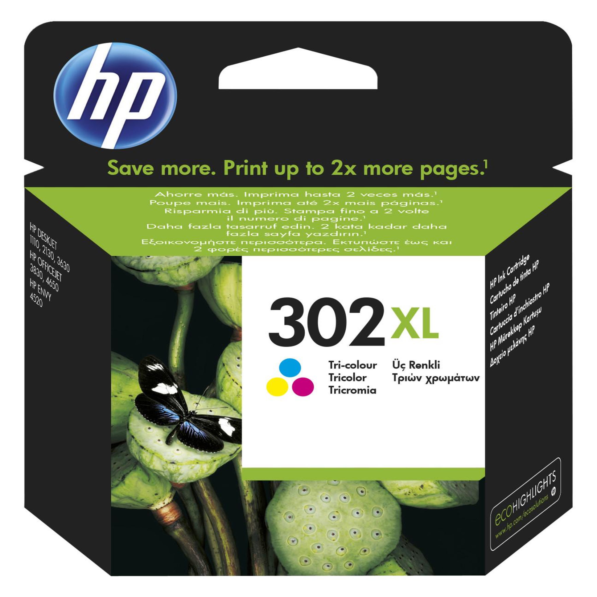 Voir la diapositive 3 : HP HP Ink No 302XL HP302XL HP 302XL Color (F6U67AE)