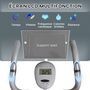 Voir la diapositive 4 : HOMCOM Vélo d'appartement pliable grand confort dossier selle réglable poignées ergonomiques écran LCD multifonction support tablette acier blanc gris