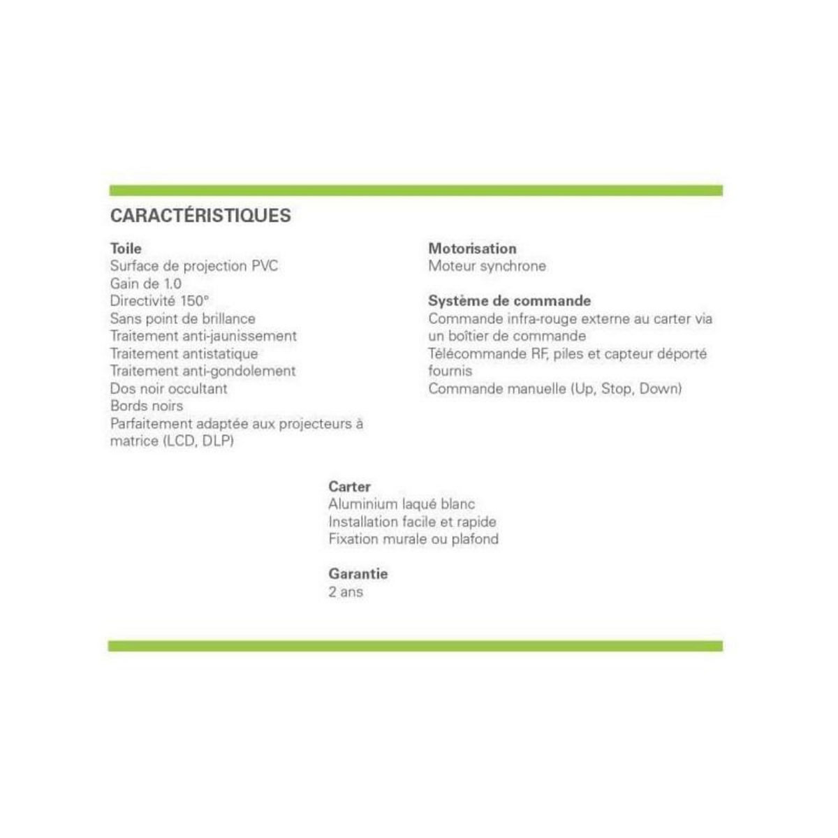 Ecran vidéoprojection INSTAAL MOT SCREEN 300C 16/9 300*168 CM  WITH REM INSTALL - INSMOT300C3