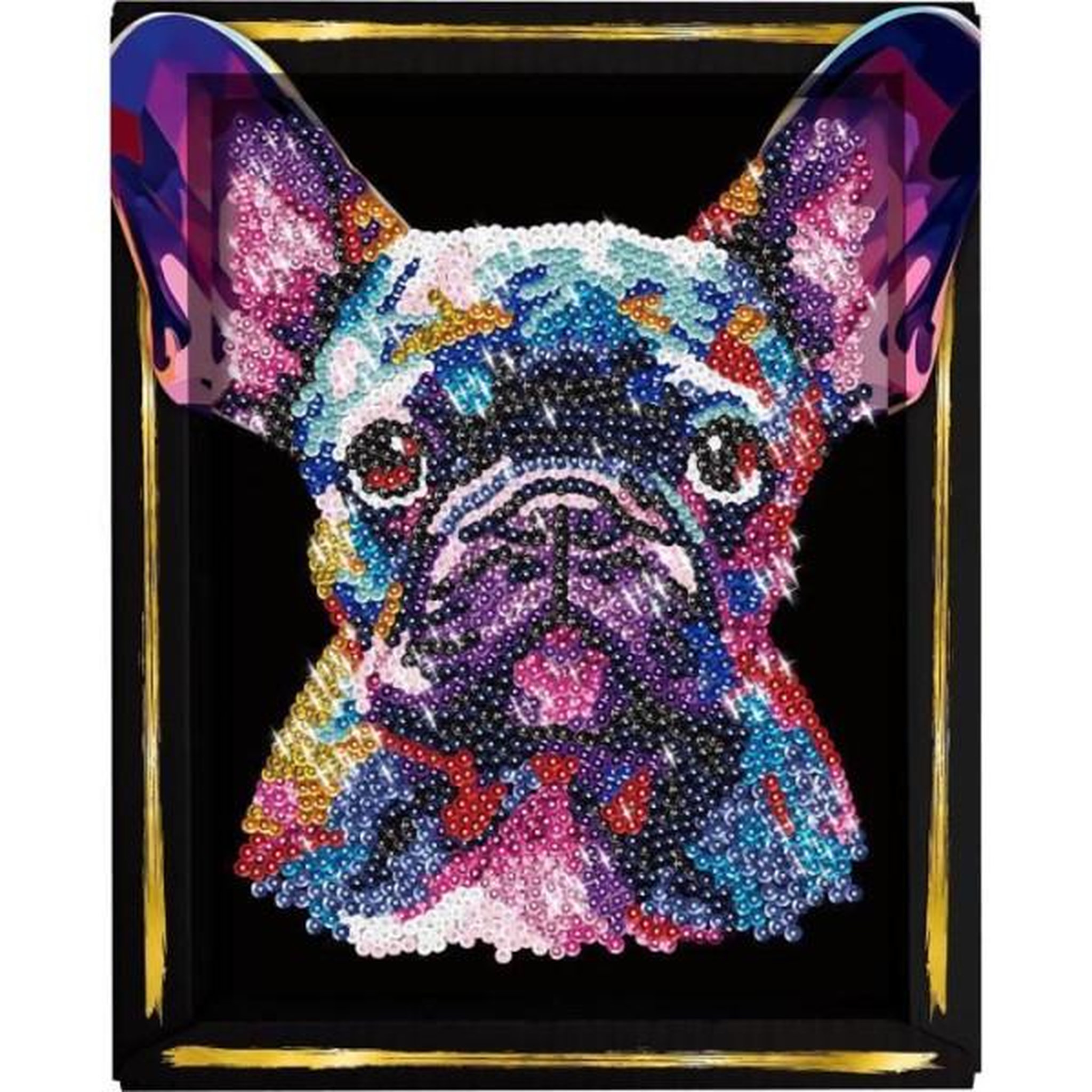 Voir la diapositive 6 : LANSAY Kit loisir créatif - LANSAY - Collection Sequins - Pop art chien - Des 14 ans