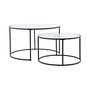 Voir la diapositive 3 : Paris Prix Lot de 2 Tables Basses Gigognes  Twin  79cm Noir