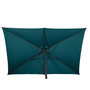Voir la diapositive 5 : HESPERIDE Parasol droit rectangulaire Loompa Bleu canard - 3 x 2 m - Hespéride