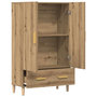 Voir la diapositive 4 : VIDAXL Buffet chene artisanal 70x31x115 cm bois d'ingenierie