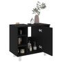 Voir la diapositive 4 : VIDAXL Armoire de salle de bain Noir 60x32x53,5 cm Bois d'ingenierie