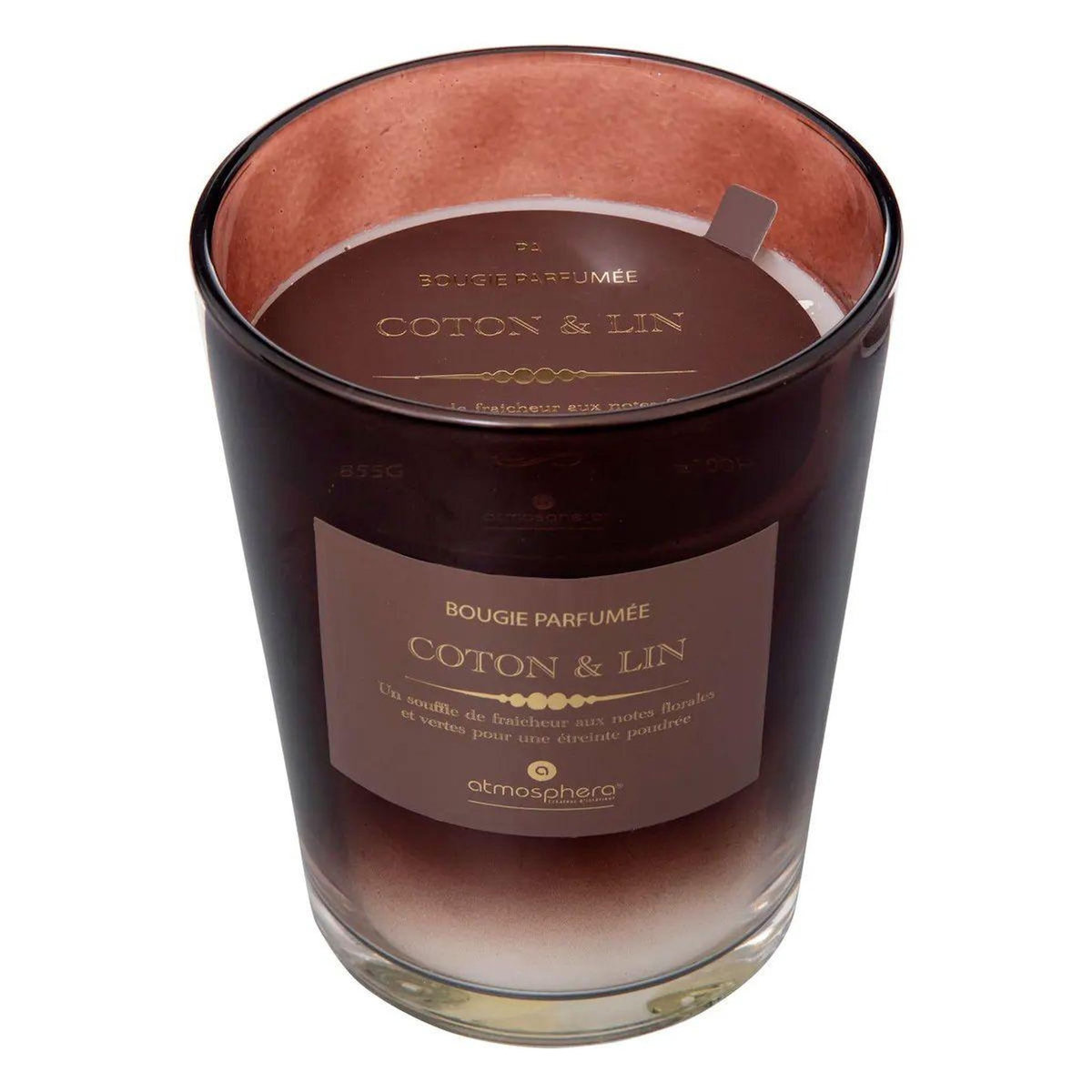 ATMOSPHERA Bougie Parfumée  Alma  855g Coton & Lin