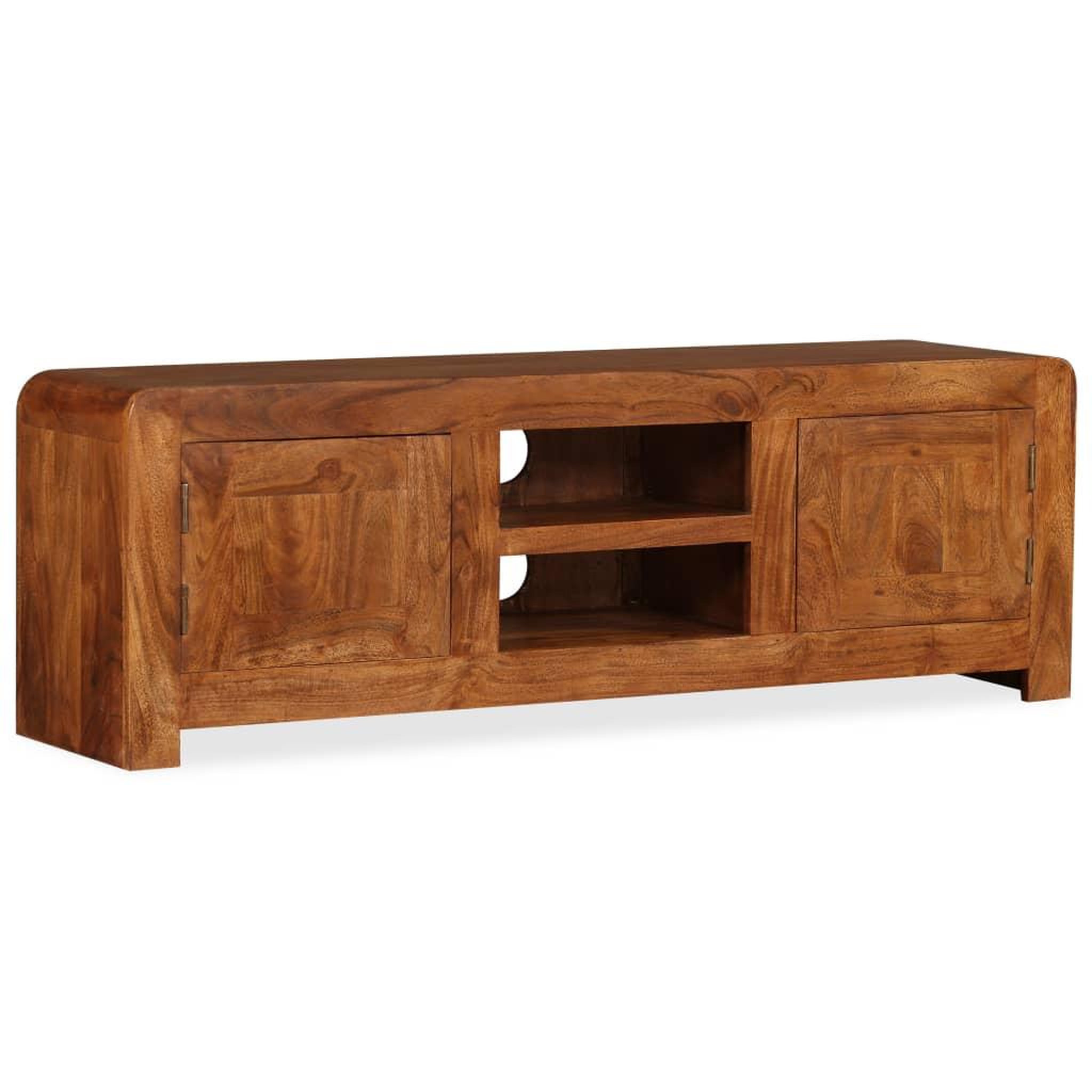VIDAXL Meuble tv bois massif avec finition miel 120 x 30 x 40 cm