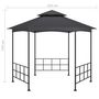 Voir la diapositive 6 : VIDAXL Belvedere avec parois 3,1x2,7 m Anthracite