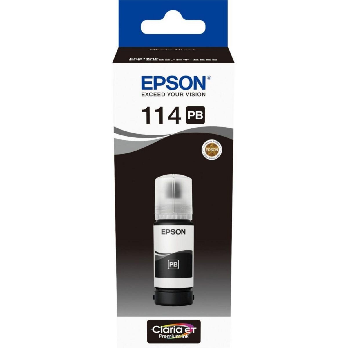 Epson Cartouche d'encre Bouteille d'Encre Ecotank 114 Noire Photo - C13T07B240