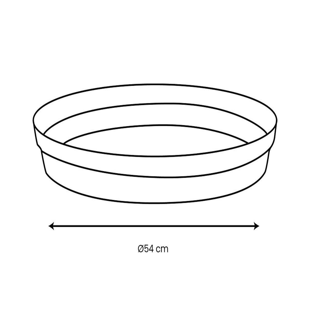 Eda Soucoupe Ø 54 cm pour pot Ø 80 cm - Orange terre battue - Eda